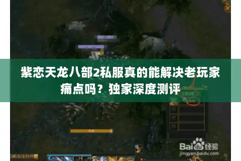 紫恋天龙八部2私服真的能解决老玩家痛点吗？独家深度测评