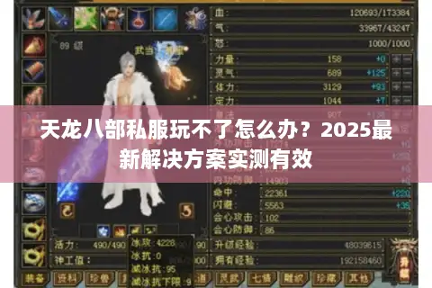 天龙八部私服玩不了怎么办?2025最新解决方案实测有效 天龙八部私服玩不了怎么办?2025最新解决方案实测有效