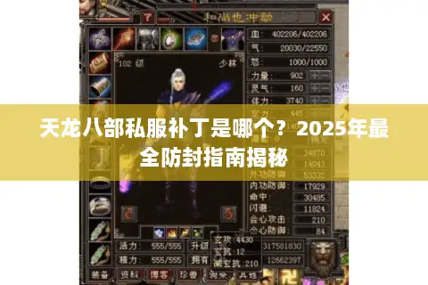 天龙八部私服补丁是哪个?2025年最全防封指南揭秘 天龙八部私服补丁是哪个?2025年最全防封指南揭秘