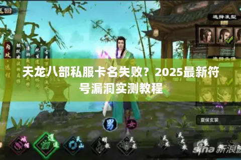 天龙八部私服卡名失败?2025最新符号漏洞实测教程 天龙八部私服卡名失败?2025最新符号漏洞实测教程