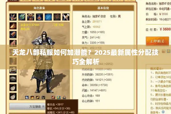 天龙八部私服如何加潜能？2025最新属性分配技巧全解析
