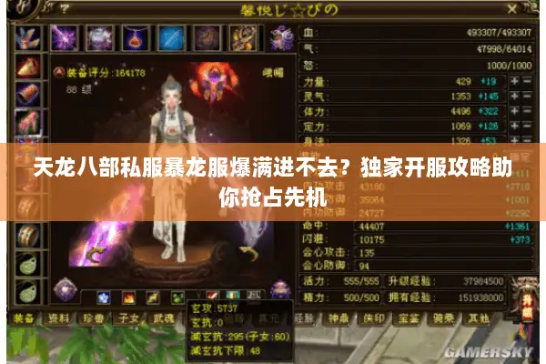 天龙八部私服暴龙服爆满进不去?独家开服攻略助你抢占先机 天龙八部私服暴龙服爆满进不去?独家开服攻略助你抢占先机