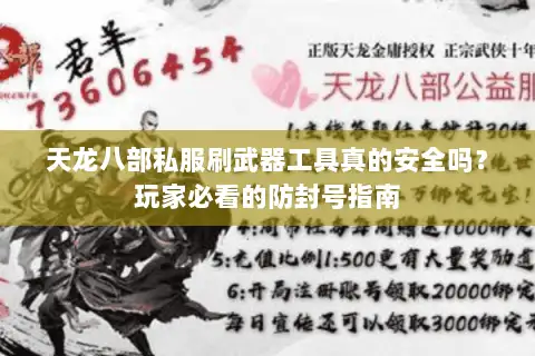 天龙八部私服刷武器工具真的安全吗？玩家必看的防封号指南