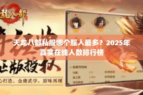 天龙八部私服哪个服人最多？2025年真实在线人数排行榜