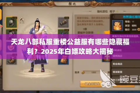 天龙八部私服重楼公益服有哪些隐藏福利？2025年白嫖攻略大揭秘