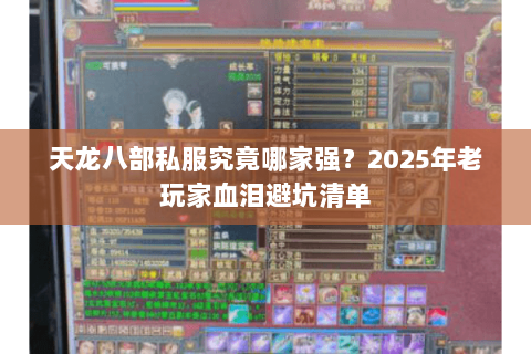 天龙八部私服究竟哪家强？2025年老玩家血泪避坑清单
