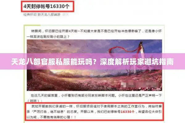 天龙八部官服私服能玩吗？深度解析玩家避坑指南