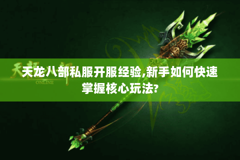 天龙八部私服开服经验,新手如何快速掌握核心玩法?