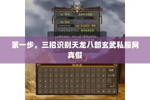 第一步，三招识别天龙八部玄武私服网真假
