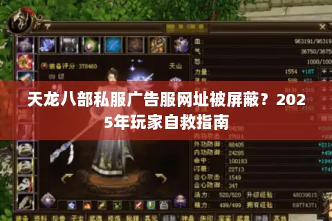 天龙八部私服广告服网址被屏蔽?2025年玩家自救指南 天龙八部私服广告服网址被屏蔽?2025年玩家自救指南