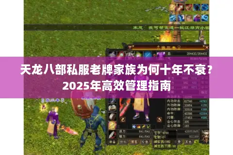 天龙八部私服老牌家族为何十年不衰?2025年高效管理指南 天龙八部私服老牌家族为何十年不衰?2025年高效管理指南