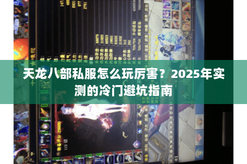 天龙八部私服怎么玩厉害？2025年实测的冷门避坑指南