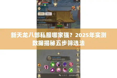 新天龙八部私服哪家强？2025年实测数据揭秘五步筛选法