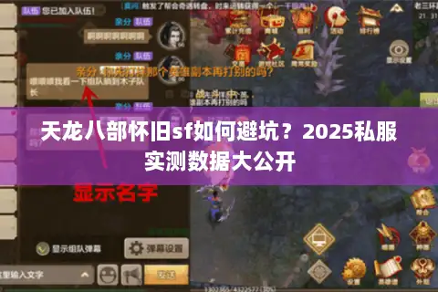 天龙八部怀旧sf如何避坑?2025私服实测数据大公开 天龙八部怀旧sf如何避坑?2025私服实测数据大公开