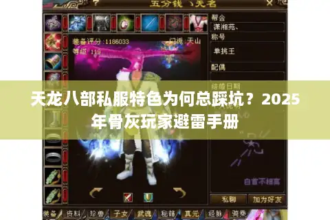 天龙八部私服特色为何总踩坑？2025年骨灰玩家避雷手册