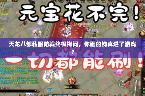 天龙八部私服防骗终极拷问，你砸的钱真进了游戏？