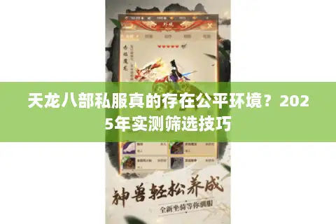 天龙八部私服真的存在公平环境？2025年实测筛选技巧
