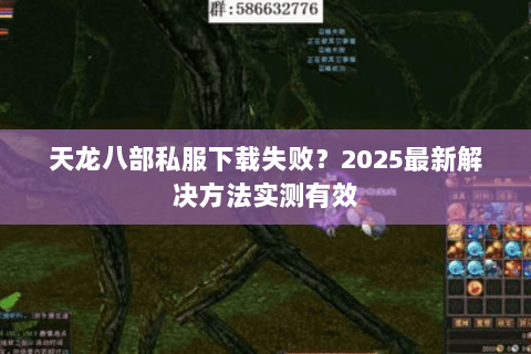 天龙八部私服下载失败？2025最新解决方法实测有效