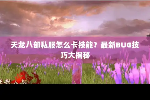 天龙八部私服怎么卡技能？最新BUG技巧大揭秘