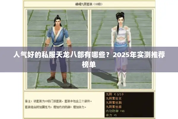 人气好的私服天龙八部有哪些？2025年实测推荐榜单