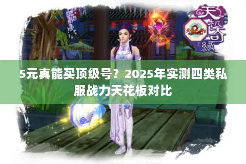 5元真能买顶级号?2025年实测四类私服战力天花板对比 5元真能买顶级号?2025年实测四类私服战力天花板对比