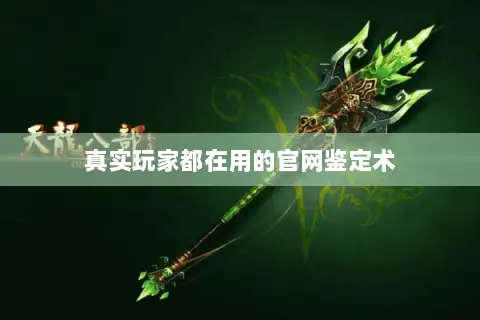 真实玩家都在用的官网鉴定术