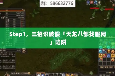 Step1，三招识破假「天龙八部找服网」陷阱