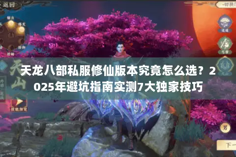 天龙八部私服修仙版本究竟怎么选？2025年避坑指南实测7大独家技巧