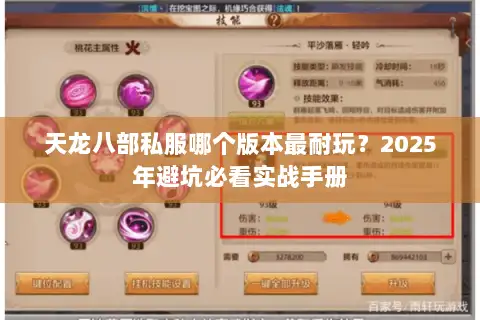 天龙八部私服哪个版本最耐玩？2025年避坑必看实战手册
