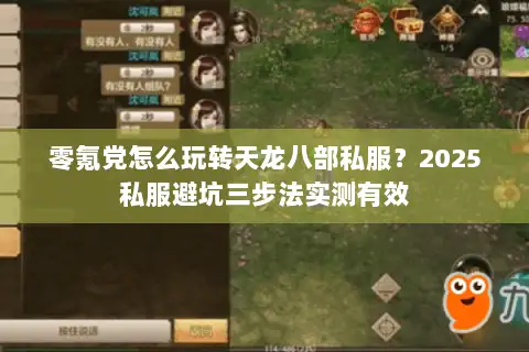 零氪党怎么玩转天龙八部私服？2025私服避坑三步法实测有效