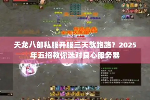 天龙八部私服开服三天就跑路？2025年五招教你选对良心服务器