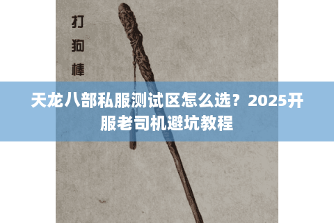 天龙八部私服测试区怎么选？2025开服老司机避坑教程
