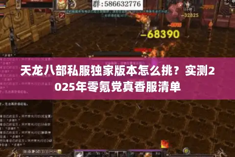 天龙八部私服独家版本怎么挑？实测2025年零氪党真香服清单