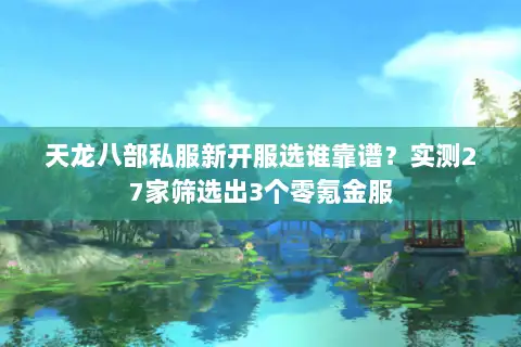 天龙八部私服新开服选谁靠谱？实测27家筛选出3个零氪金服