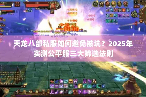 天龙八部私服如何避免被坑？2025年实测公平服三大筛选法则