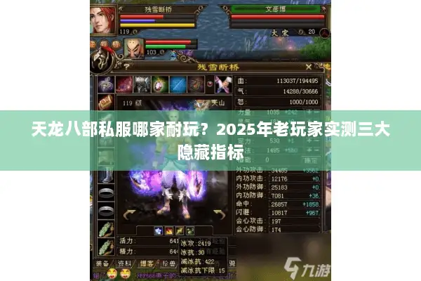 天龙八部私服哪家耐玩?2025年老玩家实测三大隐藏指标 天龙八部私服哪家耐玩?2025年老玩家实测三大隐藏指标