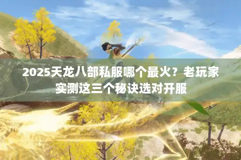 2025天龙八部私服哪个最火?老玩家实测这三个秘诀选对开服 2025天龙八部私服哪个最火?老玩家实测这三个秘诀选对开服