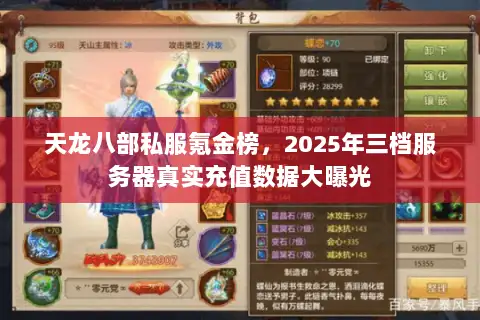 天龙八部私服氪金榜，2025年三档服务器真实充值数据大曝光
