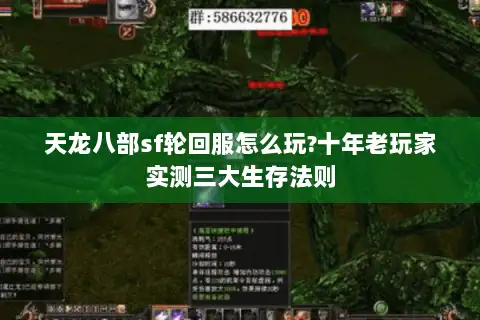 天龙八部sf轮回服怎么玩?十年老玩家实测三大生存法则 天龙八部sf轮回服怎么玩?十年老玩家实测三大生存法则