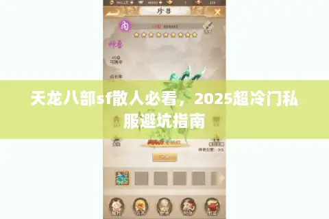 天龙八部sf散人必看，2025超冷门私服避坑指南