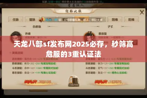 天龙八部sf发布网2025必存,秒筛高危服的3重认证法 天龙八部sf发布网2025必存,秒筛高危服的3重认证法