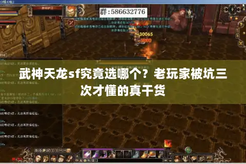 武神天龙sf究竟选哪个？老玩家被坑三次才懂的真干货