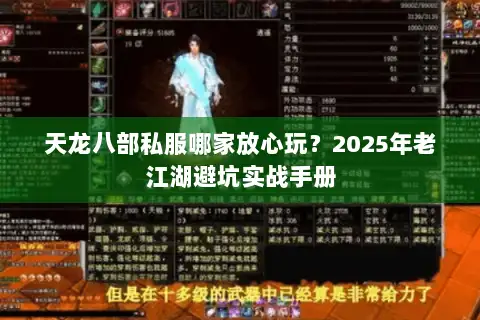 天龙八部私服哪家放心玩？2025年老江湖避坑实战手册