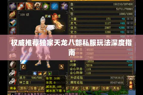 权威推荐独家天龙八部私服玩法深度指南 权威推荐独家天龙八部私服玩法深度指南