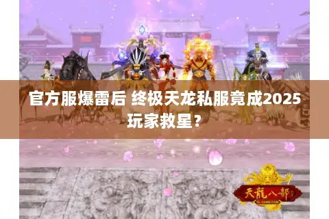 官方服爆雷后 终极天龙私服竟成2025玩家救星? 官方服爆雷后 终极天龙私服竟成2025玩家救星?