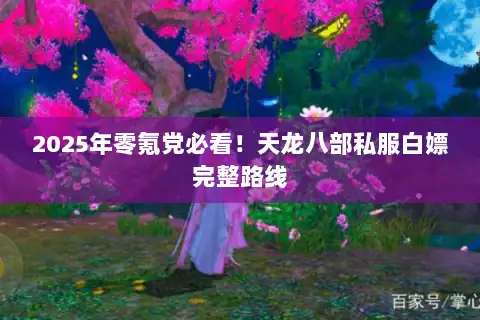 2025年零氪党必看！天龙八部私服白嫖完整路线