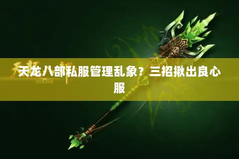 天龙八部私服管理乱象？三招揪出良心服