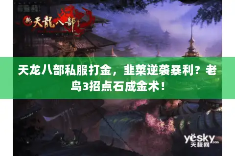 天龙八部私服打金，韭菜逆袭暴利？老鸟3招点石成金术！