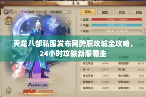 天龙八部私服发布网跨服攻城全攻略，24小时攻破新服霸主