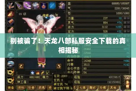 别被骗了！天龙八部私服安全下载的真相揭秘
